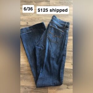 Kimes Ranch Dark Blue Flare Jeans